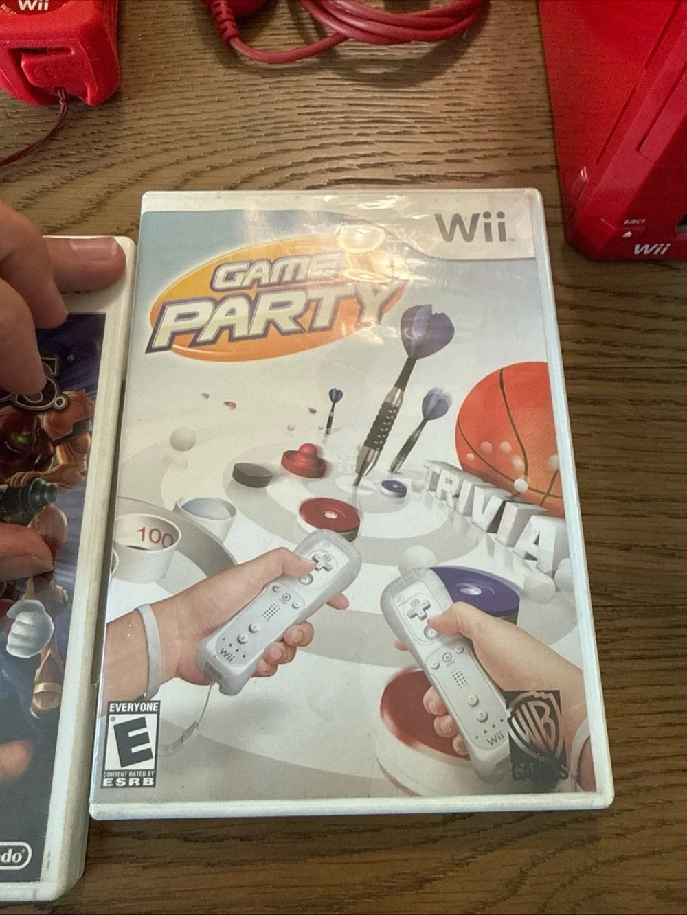 Nintendo Wii Red Console 25th Anniversary edition RARE Tested & Working 2 Games